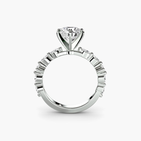 Solitaire with Full Eternity Pavé