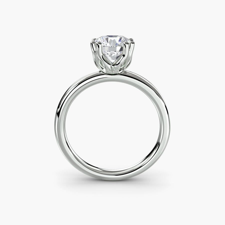 Six-Prong Classic Solitaire — diamond engagement ring, GIA- or IGI-certified