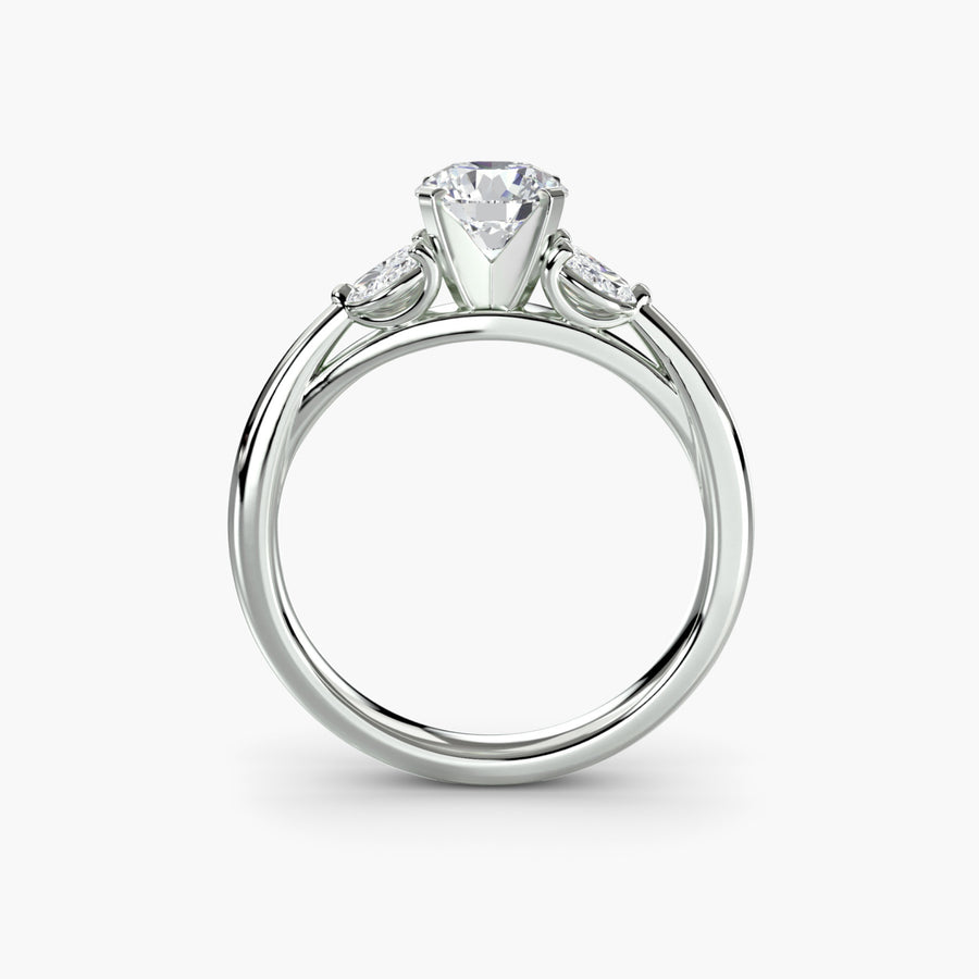 The Celestial Cluster — Crossover — diamond engagement ring, GIA- or IGI-certified