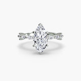 Solitaire with Full Eternity Pavé