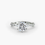 Solitaire with Full Eternity Pavé