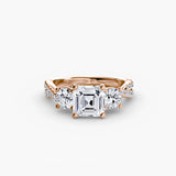 Three-Stone with Pavé Split Shank