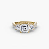 Three-Stone with Pavé Split Shank