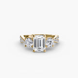 Three-Stone with Pavé Split Shank