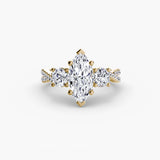 Three-Stone with Pavé Split Shank