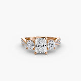 Three-Stone with Pavé Split Shank