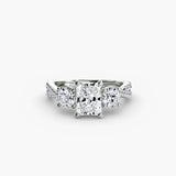 Three-Stone with Pavé Split Shank