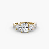 Three-Stone with Pavé Split Shank