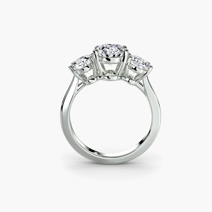 Trilogy Oval — diamond engagement ring