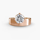 Round Wide-Band Solitaire