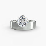 Round Wide-Band Solitaire