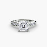Tapered Pavé Solitaire