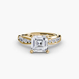 Tapered Pavé Solitaire