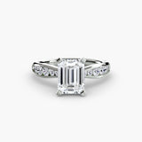 Tapered Pavé Solitaire