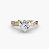 Tapered Pavé Solitaire