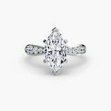 Tapered Pavé Solitaire