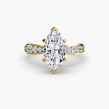 Tapered Pavé Solitaire