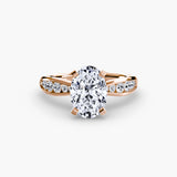 Tapered Pavé Solitaire