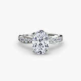 Tapered Pavé Solitaire