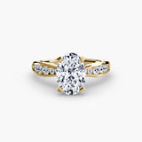 Tapered Pavé Solitaire