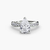 Tapered Pavé Solitaire