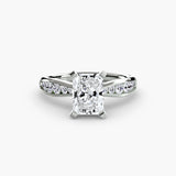 Tapered Pavé Solitaire
