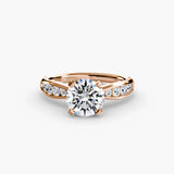 Tapered Pavé Solitaire