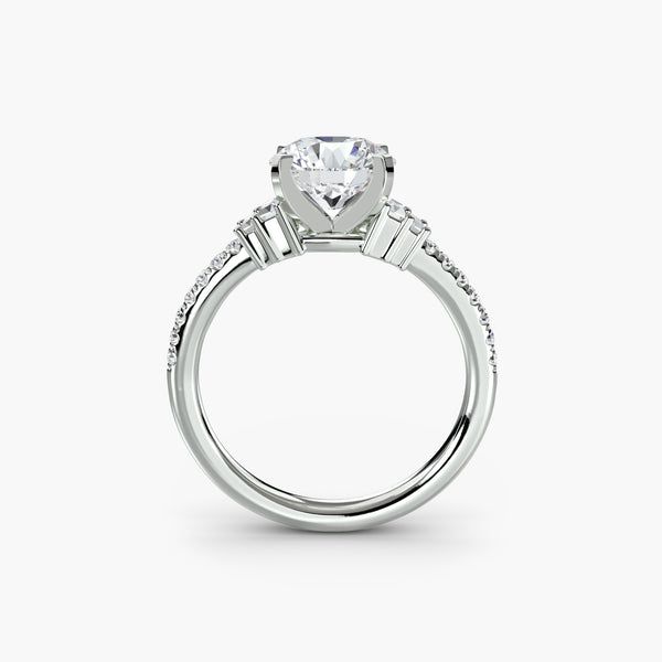 Split-Shank Pavé Solitaire