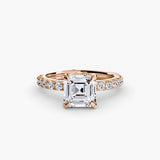 Scalloped Pavé Solitaire