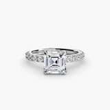 Scalloped Pavé Solitaire