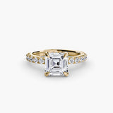 Scalloped Pavé Solitaire