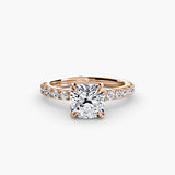Scalloped Pavé Solitaire