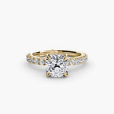 Scalloped Pavé Solitaire
