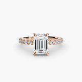 Scalloped Pavé Solitaire