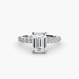 Scalloped Pavé Solitaire