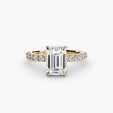 Scalloped Pavé Solitaire