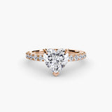 Scalloped Pavé Solitaire