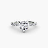 Scalloped Pavé Solitaire