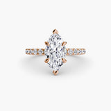 Scalloped Pavé Solitaire