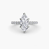 Scalloped Pavé Solitaire