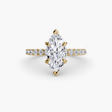 Scalloped Pavé Solitaire