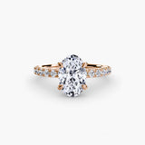 Scalloped Pavé Solitaire