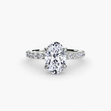 Scalloped Pavé Solitaire