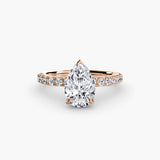 Scalloped Pavé Solitaire