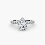 Scalloped Pavé Solitaire