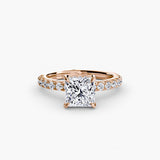 Scalloped Pavé Solitaire