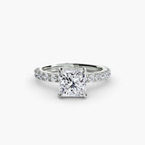 Scalloped Pavé Solitaire