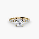 Scalloped Pavé Solitaire