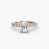 Scalloped Pavé Solitaire