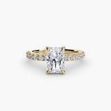Scalloped Pavé Solitaire